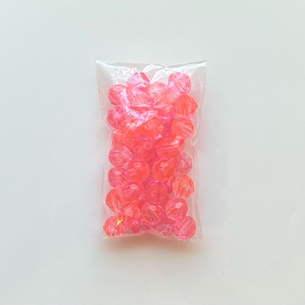 Pink Plastic Beads